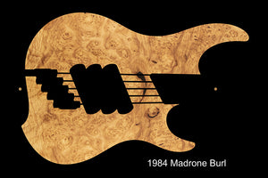 Dingwall Custom Shop Z3X-5 Buckeye Burl Schwarz zu Pink Reverse Burst