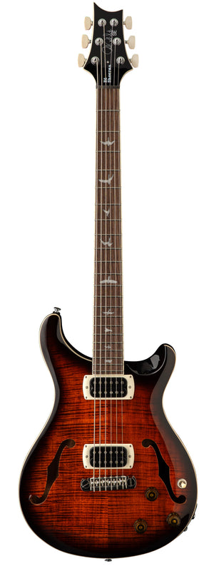 PRS SE Ed Sheeran Hollowbody I Piezo Bariton Orange Tiger Smokeburst