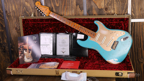 Fender Custom Shop LTD '58 Stratocaster Heavy Relic, Super Faded Aged Taos Türkis