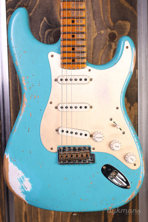 Fender Custom Shop LTD '58 Stratocaster Heavy Relic, Super Faded Aged Taos Türkis