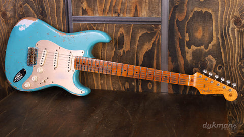 Fender Custom Shop LTD '58 Stratocaster Heavy Relic, Super Faded Aged Taos Türkis