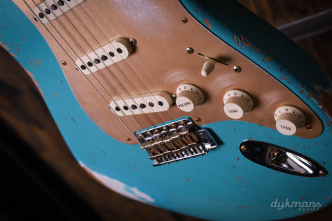 Fender Custom Shop LTD '58 Stratocaster Heavy Relic, Super Faded Aged Taos Türkis