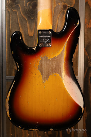 Fender Custom Shop Limited Edition '63 Precision Bass Heavy Relic Faded 3-Tone Sunburst 2024