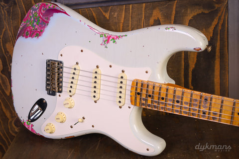 Fender Custom Shop Limited Edition Mischief Maker – Heavy Relic – Super Faded Aged Sonic Blue Over Pink Paisley