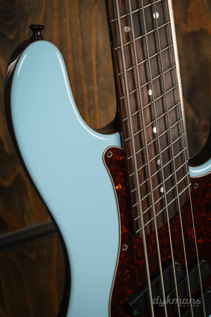 Dingwall Custom Shop Super P/J 5 Sonic Blue Trans Black Back