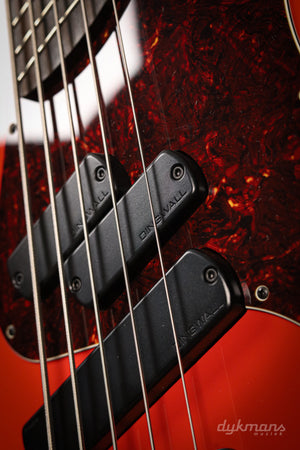 Dingwall Custom Shop Super P/J 5 Fiesta Red Black Back