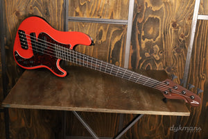 Dingwall Custom Shop Super P/J 5 Fiesta Red Black Back