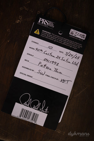 PRS 40. Jubiläum Custom 24 Satin Limited Edition Cobalt Smokeburst