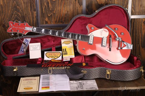 Gretsch Custom Shop 1955 White Penguin Tahiti Coral von Baumeister Gonzalo Madrigal