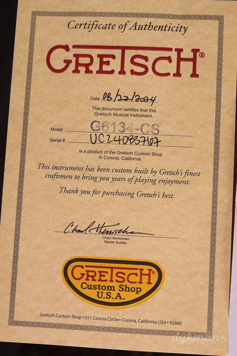 Gretsch Custom Shop 1955 White Penguin Tahiti Coral von Baumeister Gonzalo Madrigal