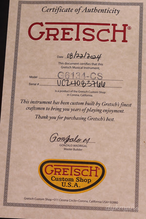 Gretsch Custom Shop 1959 White Penguin Faded Shell Pink Super Heavy Relic von Baumeister Chad Henrichsen
