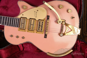 Gretsch Custom Shop 1959 White Penguin Faded Shell Pink Super Heavy Relic von Baumeister Chad Henrichsen