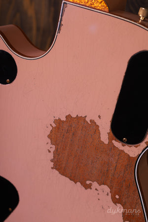 Gretsch Custom Shop 1959 White Penguin Faded Shell Pink Super Heavy Relic von Baumeister Chad Henrichsen