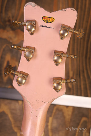 Gretsch Custom Shop 1959 White Penguin Faded Shell Pink Super Heavy Relic von Baumeister Chad Henrichsen