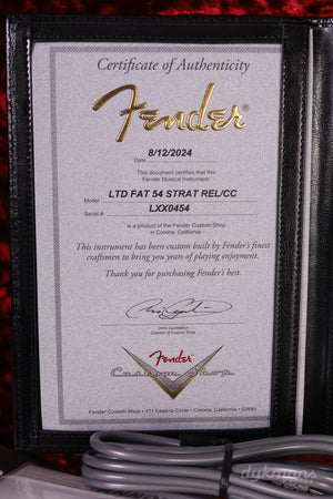 Fender Custom Shop Limited Fat '54 Strat Relic Aged Black VORBESTELLUNG