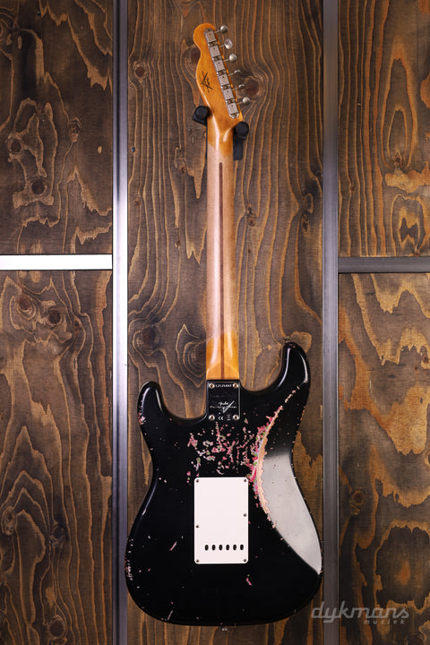 Fender Custom Shop Limited Edition Mischief Maker – Heavy Relic – Aged Black Over Pink Paisley