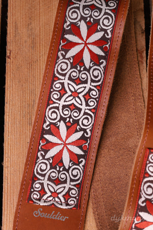 Souldier Gitarrengurt Tulip Türkis Gold