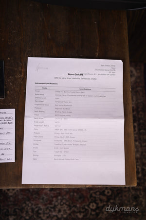 Novo Serus P2 Carve Top Flamed Maple Faded Tea Burst VORBESTELLUNG