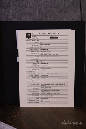 Mayones Duvell Elite 4EVER 7 (26,5") Natural Fade