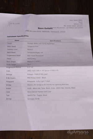 Novo Serus J Olympic White über Candy Apple Red