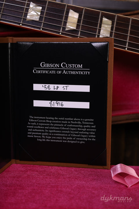 Gibson Custom Shop 1958 Les Paul Standard Reissue Bourbon Burst GEBRAUCHT!