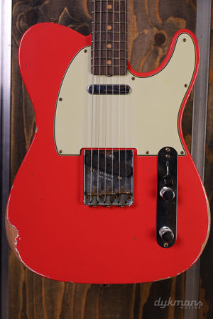 Fender Custom Shop Time Machine '63 Telecaster Relic Aged Fiesta Red VORBESTELLUNG
