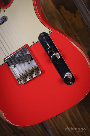 Fender Custom Shop Time Machine '63 Telecaster Relic Aged Fiesta Red VORBESTELLUNG
