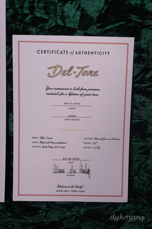 Del-Tone 60er S-Style Sherwood Green über Sunburst