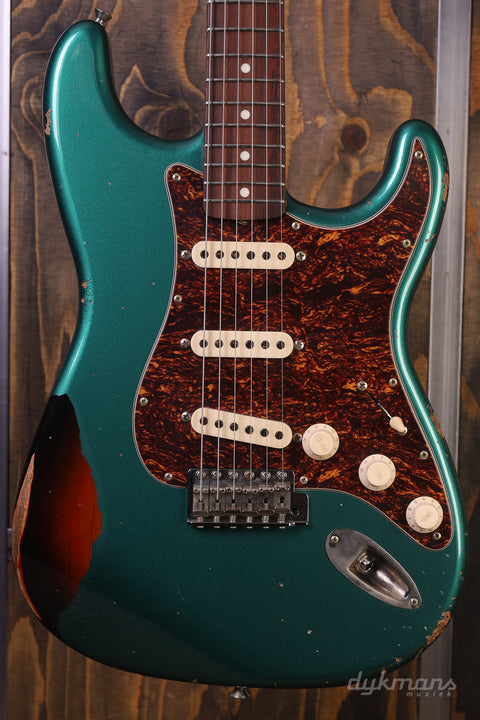 Del-Tone 60er S-Style Sherwood Green über Sunburst