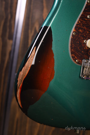 Del-Tone 60er S-Style Sherwood Green über Sunburst