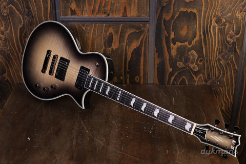 ESP E-II Eclipse Black Natural Burst, volle Dicke