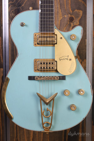 Gretsch Custom Shop 1959 White Penguin Faded Daphne Blue Heavy Relic VORBESTELLUNG