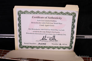 Rickenbacker Limited Edition 4003 Fab Gear Model Bass Candy Apple Green 2019 #11795