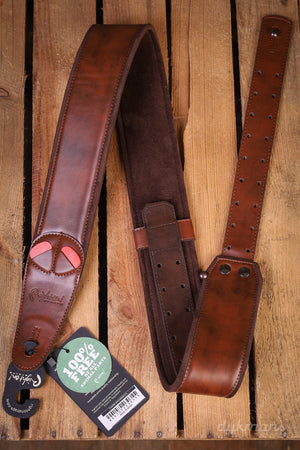 RightOn Gitarrengurt-Anhänger 60 Braun Mojo