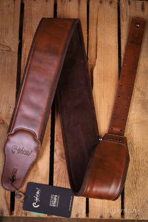 RightOn Gitarrengurt-Anhänger 80 Brown Groove