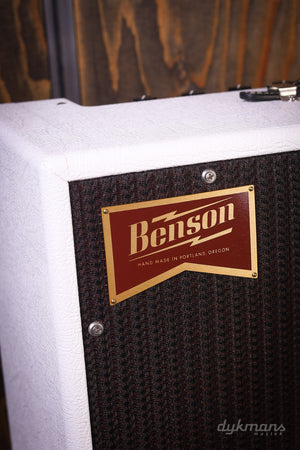 Benson Bellringer 1x12" Combo White Tolex, Oxblood Grille VORBESTELLUNG