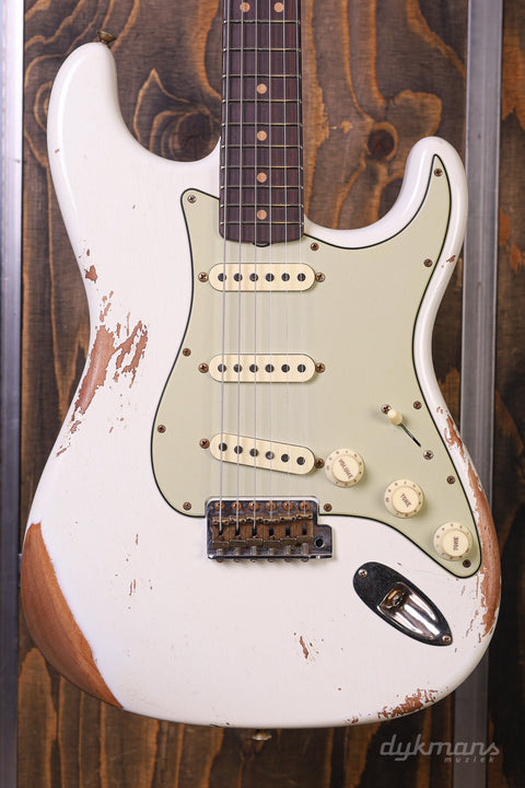 Fender Custom Shop Limited Edition '64 L-Series Strat Heavy Relic Aged Olympic White VORBESTELLUNG