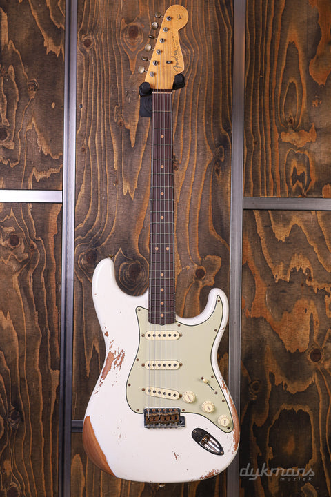 Fender Custom Shop Limited Edition '64 L-Series Strat Heavy Relic Aged Olympic White