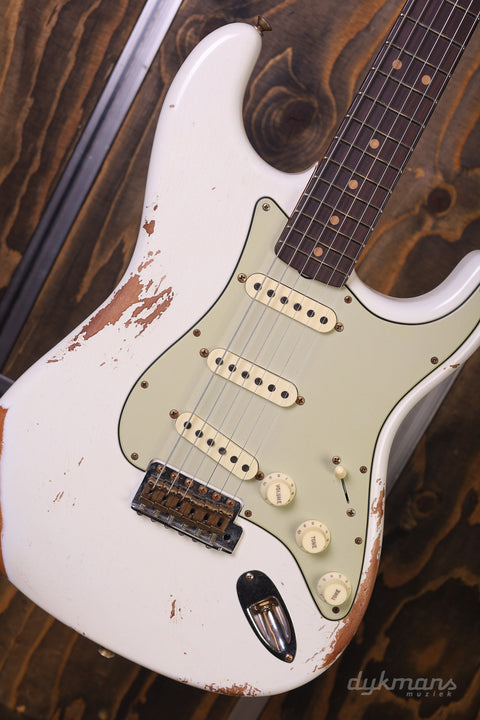 Fender Custom Shop Limited Edition '64 L-Series Strat Heavy Relic Aged Olympic White VORBESTELLUNG