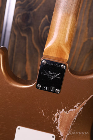 Fender Custom Shop 1967 Stratocaster Relic mit Closet Classic Hardware Aged Firemist Gold