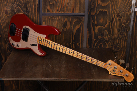 Fender Custom Shop Limited Edition „P“ Jazz Bass Relic Aged Cimarron Red