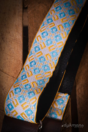 Heilige Kuh echte Vintage 60er Jahre gelb blaue Kreuze