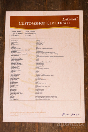 Lakewood M-0 Custom Eukalyptus Huon Pine Top