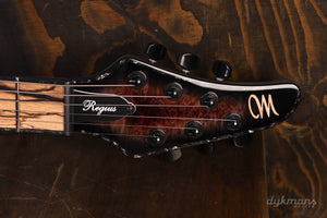 Mayones Regius 6 Burl Maple 5A Galaxy Eye Purple