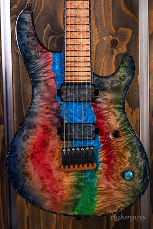 Mayones Regius 7 Buckeye Burl Master Grade Custom Colour