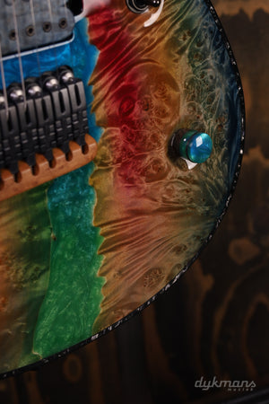 Mayones Regius 7 Buckeye Burl Master Grade Custom Colour