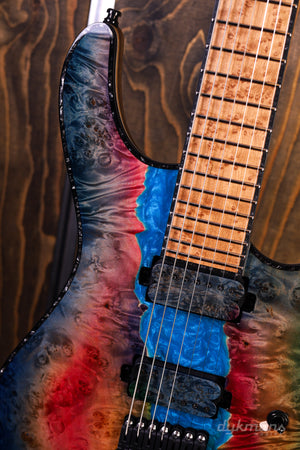 Mayones Regius 7 Buckeye Burl Master Grade Custom Colour