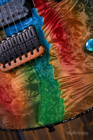 Mayones Regius 7 Buckeye Burl Master Grade Custom Colour