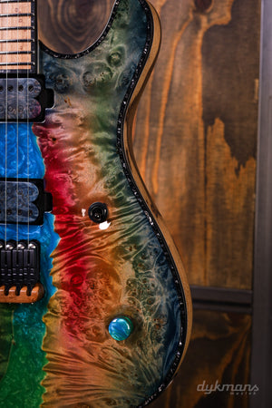 Mayones Regius 7 Buckeye Burl Master Grade Custom Colour