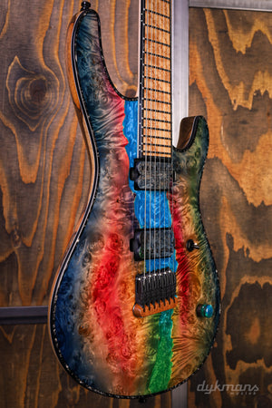 Mayones Regius 7 Buckeye Burl Master Grade Custom Colour
